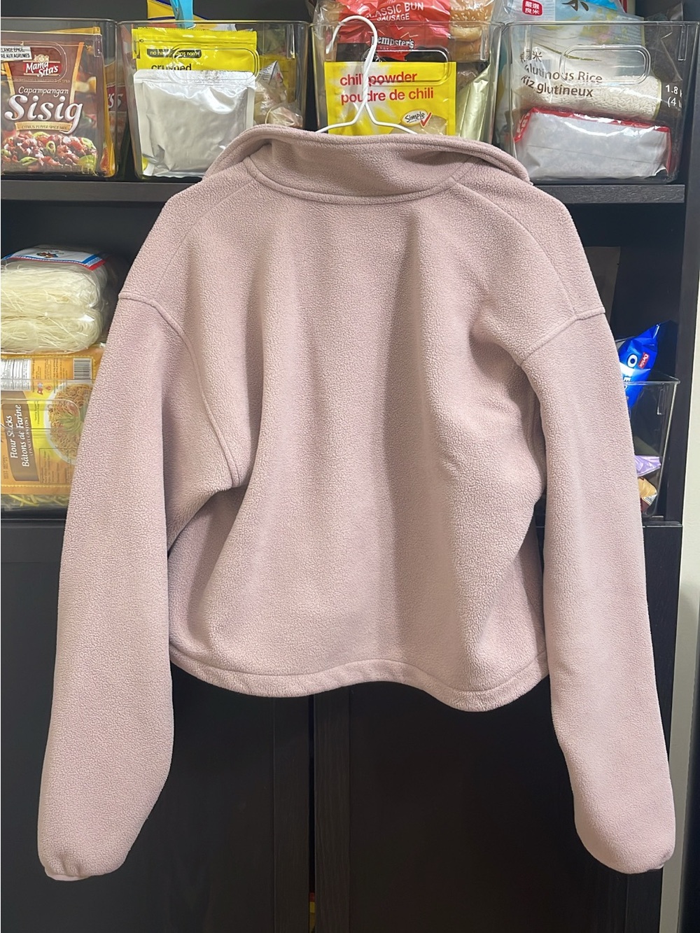 TNA Dusty Mauve Half-Zip Fleece Pullover - Picture 2 of 3